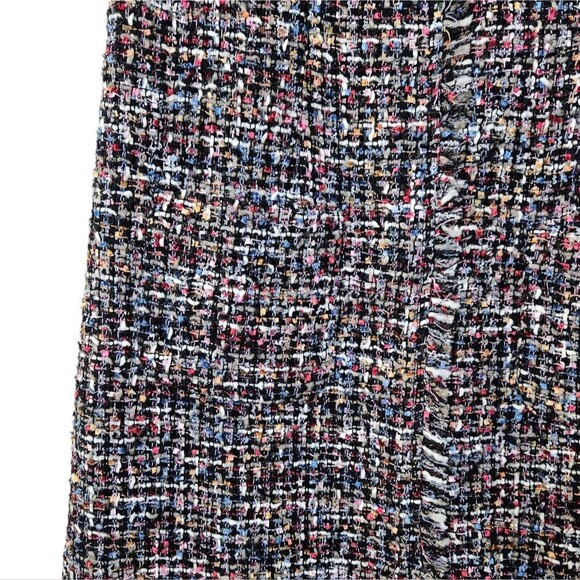 Talbots Tweed Fringe Wool Blend Sleeveless Dress womens size 2 - Picture 5 of 8